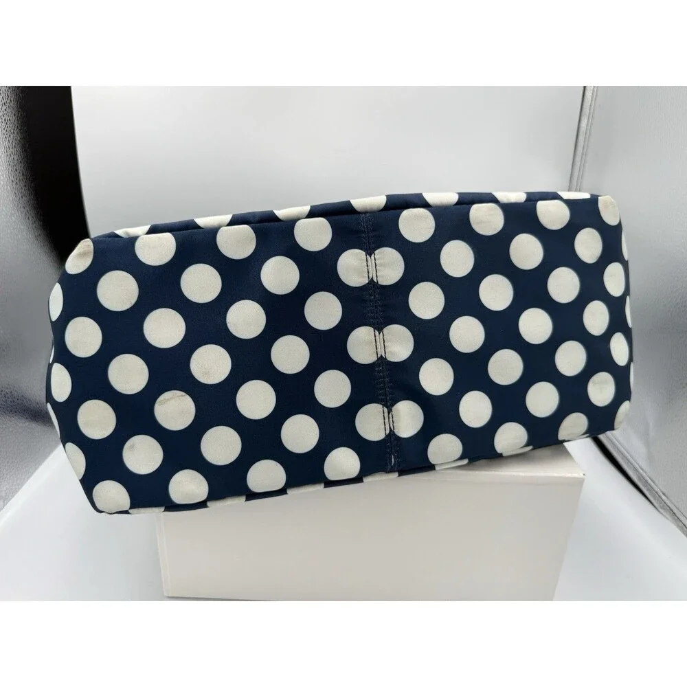 Kate Spade Jae Seaside Dot Large Tote Purse And Cosmetic Bag